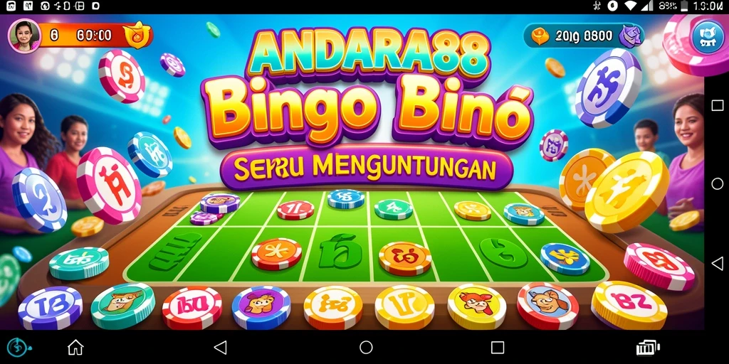 Screenshot utama ANDARA88 menunjukkan gameplay Bingo yang seru.