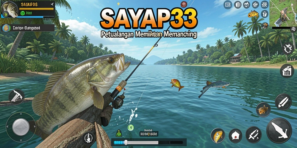 Gameplay SAYAP33 menampilkan keseruan memancing yang menawan.