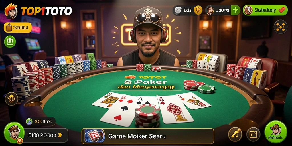 Tampilan menarik dari permainan Poker di TOP1TOTO.