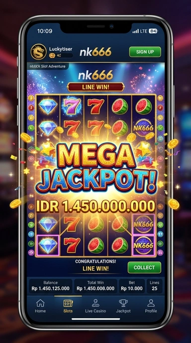Pengguna menikmati kemudahan akses ke aplikasi di nk666.